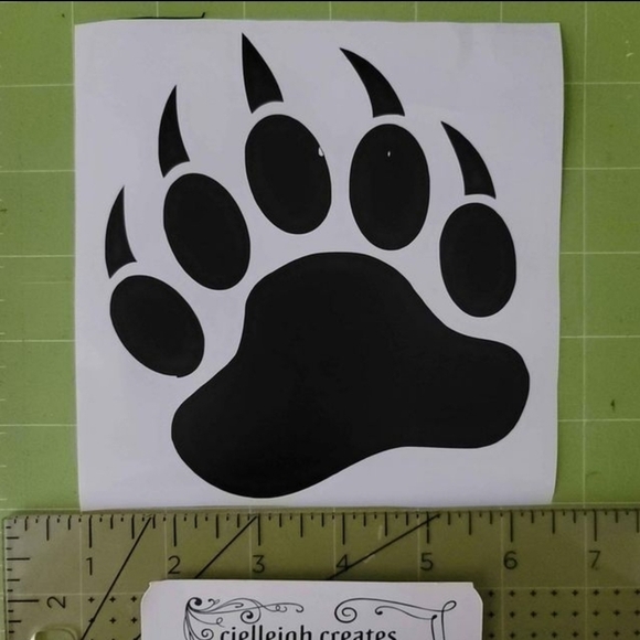 *2 for $20* Bear claw vinyl decal Sticker Handcrafted - Picture 2 of 4